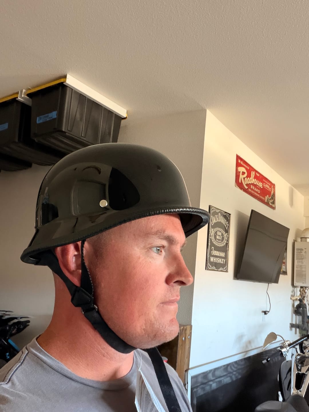Customer photo review of Lightweight Mayan DOT Germanator Helmet / Gloss Black