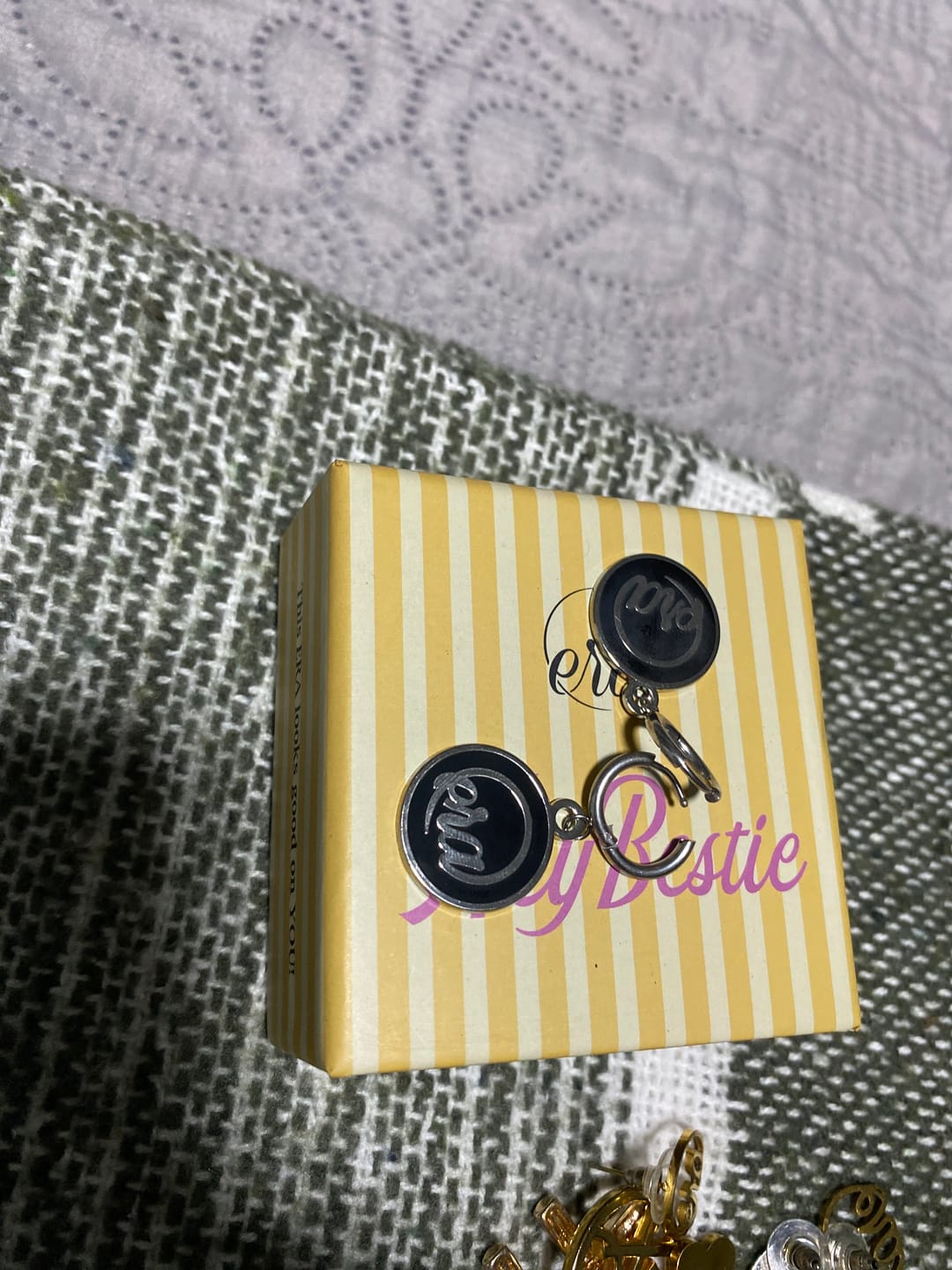 Customer photo review of Silver Diva Drop Earrings