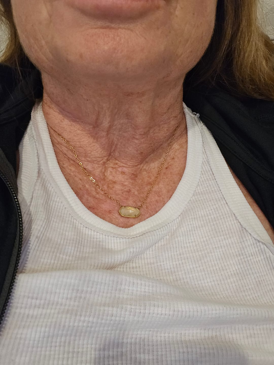 Customer photo review of Ember Stone Pendant Necklace
