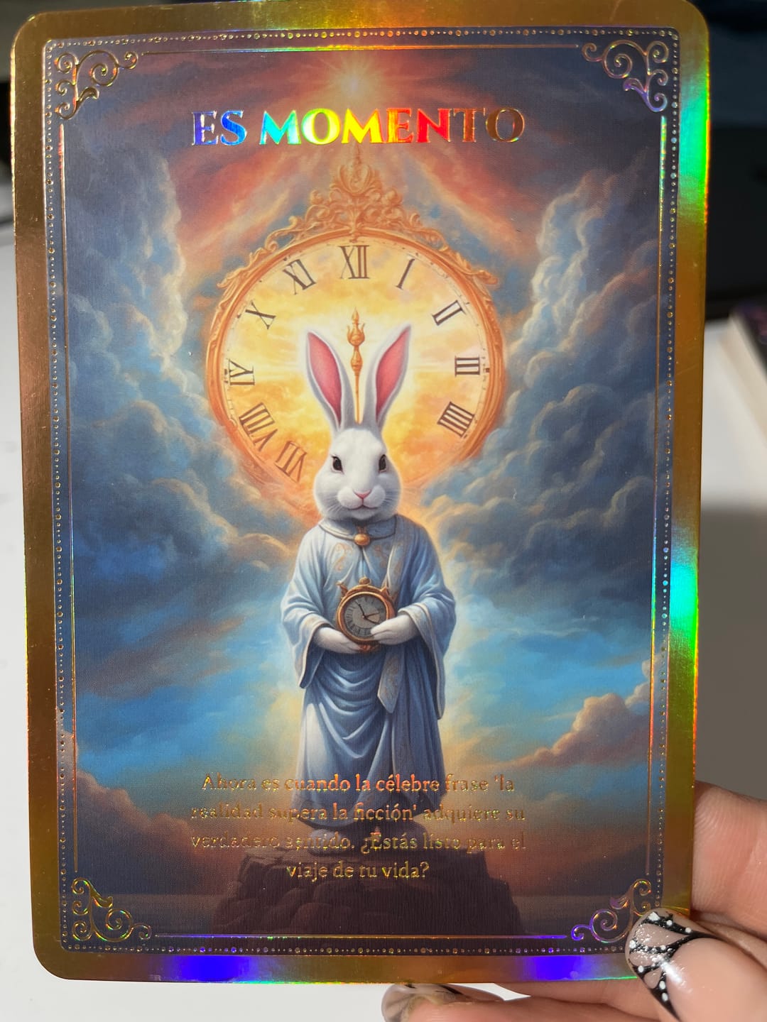 Customer photo review of El Gran Despertar: La Era Dorada ✨🌌💛 - Mazo Guía de 47 cartas