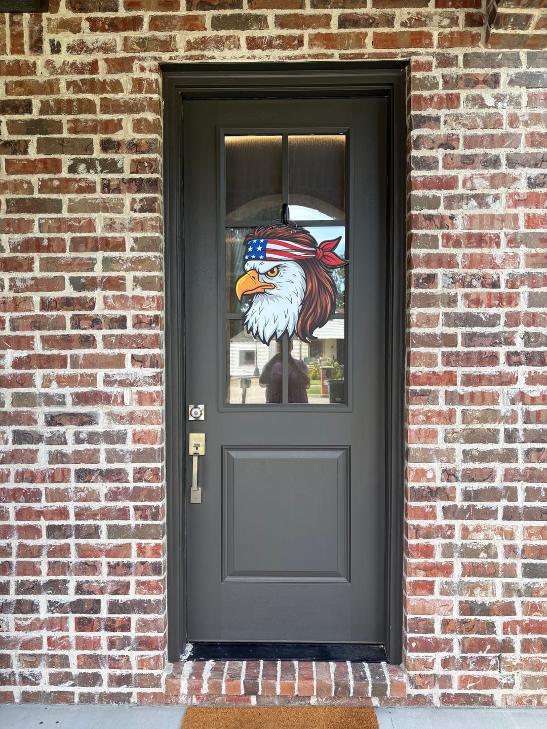 Customer photo review of Fourth of July Patriotic Eagle Door Hanger