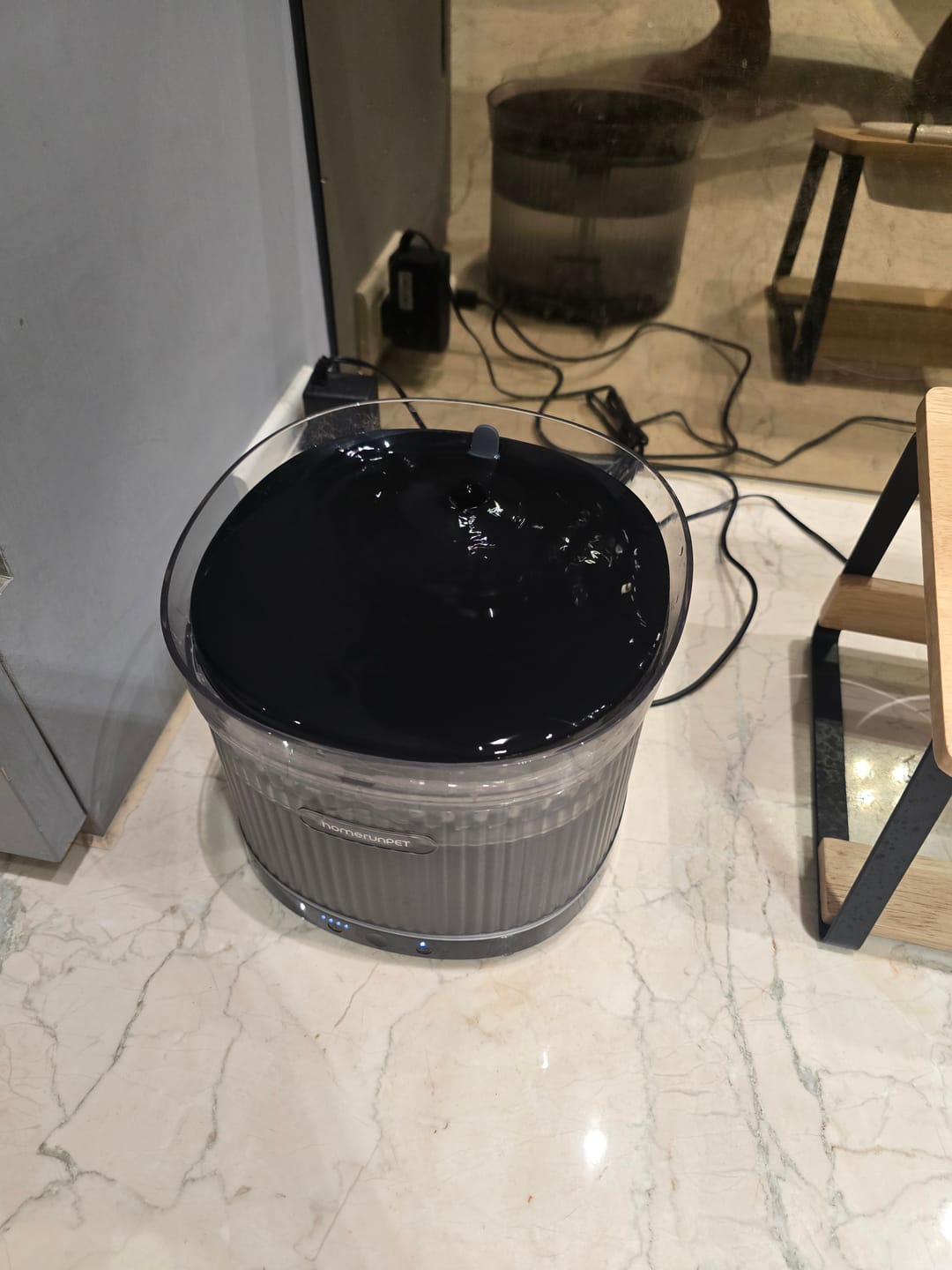 Customer photo review of 霍曼寵物雙無線飲水機(黑白雙色)