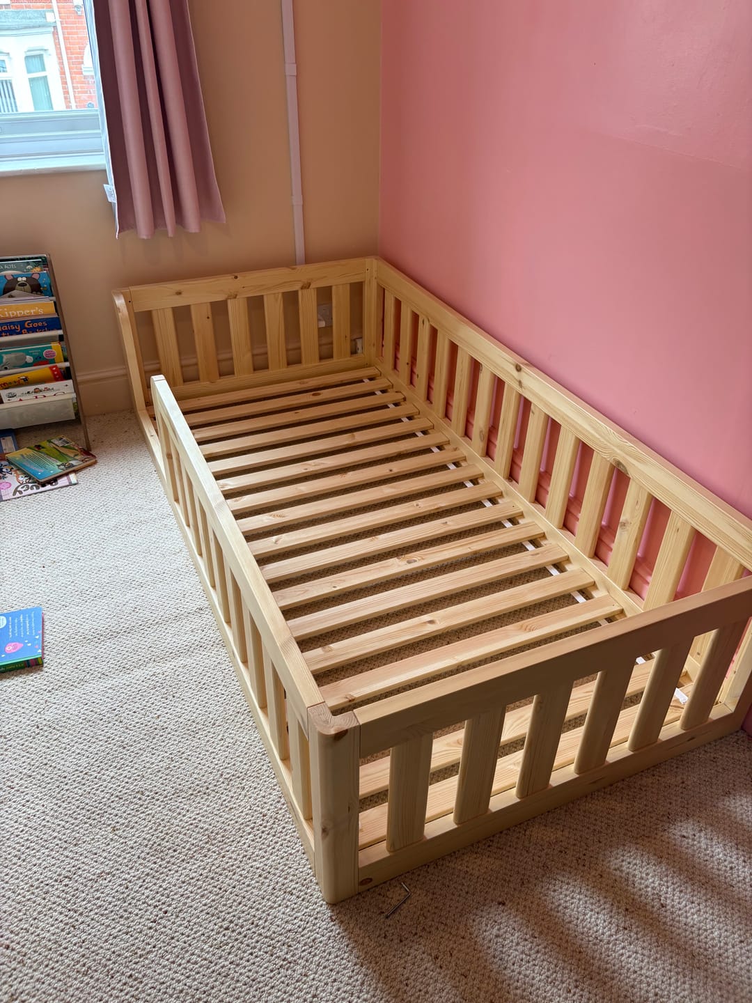 Customer photo review of Roomix Transition Toddler Bed Natural