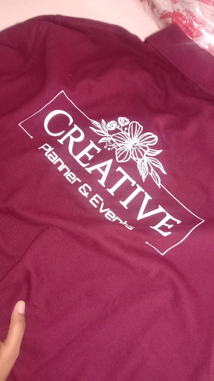 Customer photo review of Customized 100% Pure Cotton Polo T-Shirt With Your Company Logo | Order Logo Printed Tees | PrintMine.in