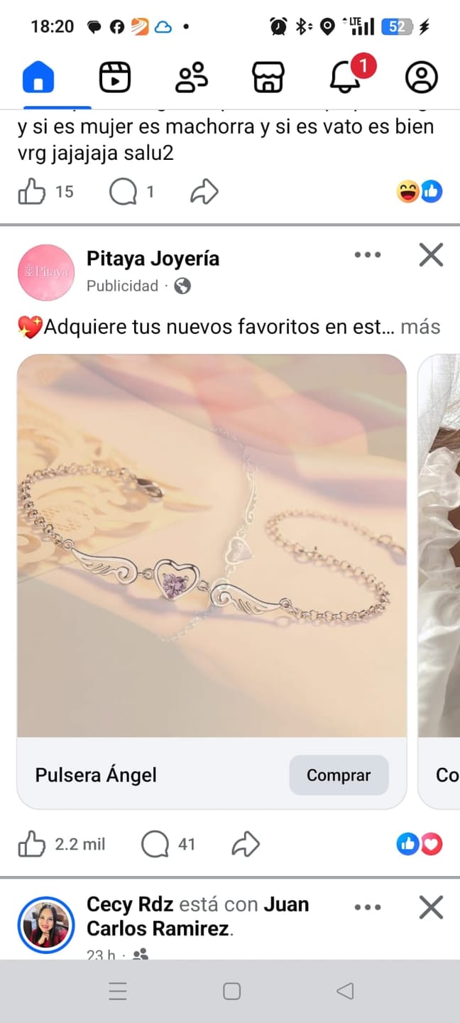Customer photo review of Cajita de Regalo Red Wine Collar o Pulsera