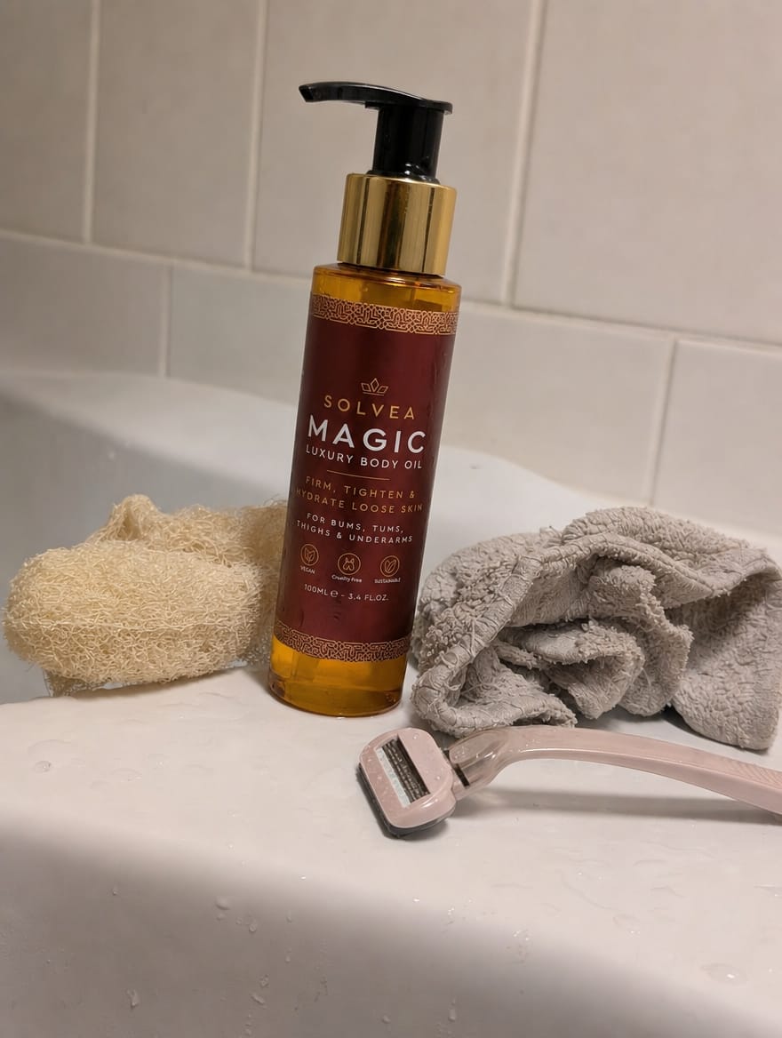 Customer photo review of Glow Body Oil