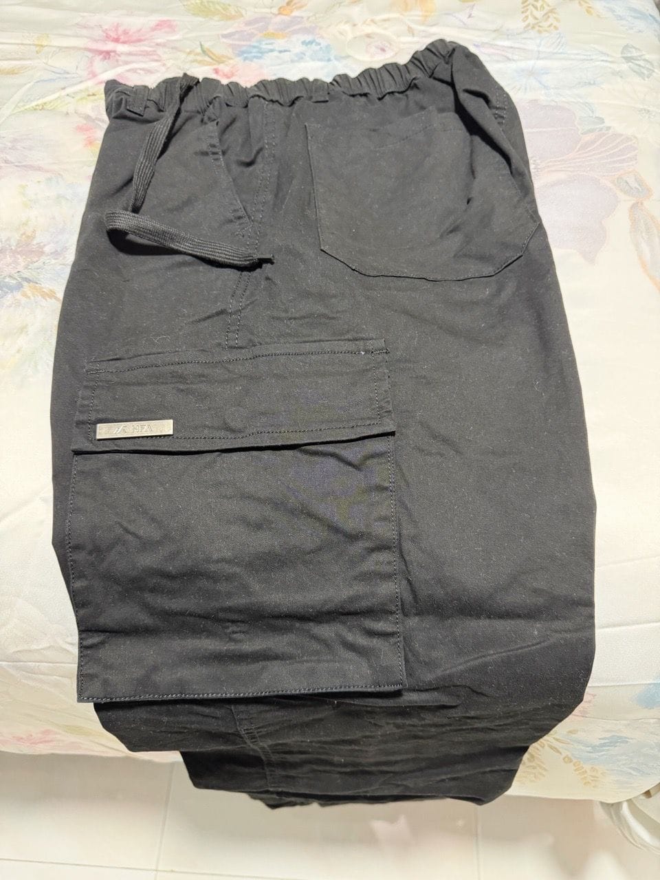 Customer photo review of Straight Cut Utility Cargo Pants