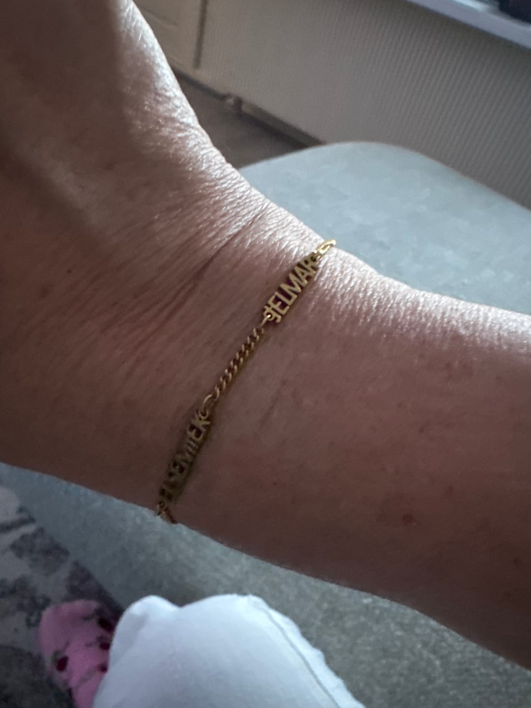 Customer photo review of Gepersonaliseerde armband met naam