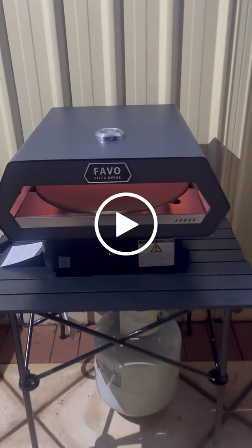 Customer video review of FAVO 17" Rotating Stone Pizza Oven