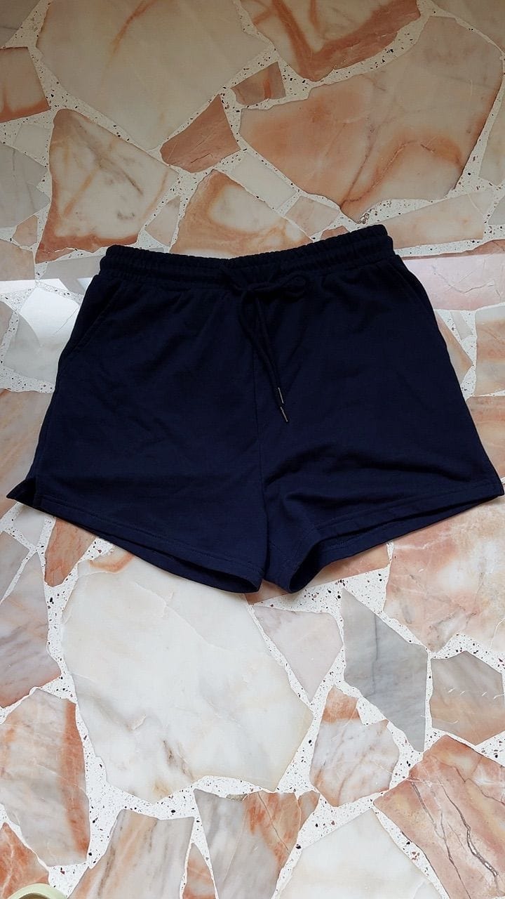 Customer photo review of High-Waisted Cotton Sweat Shorts