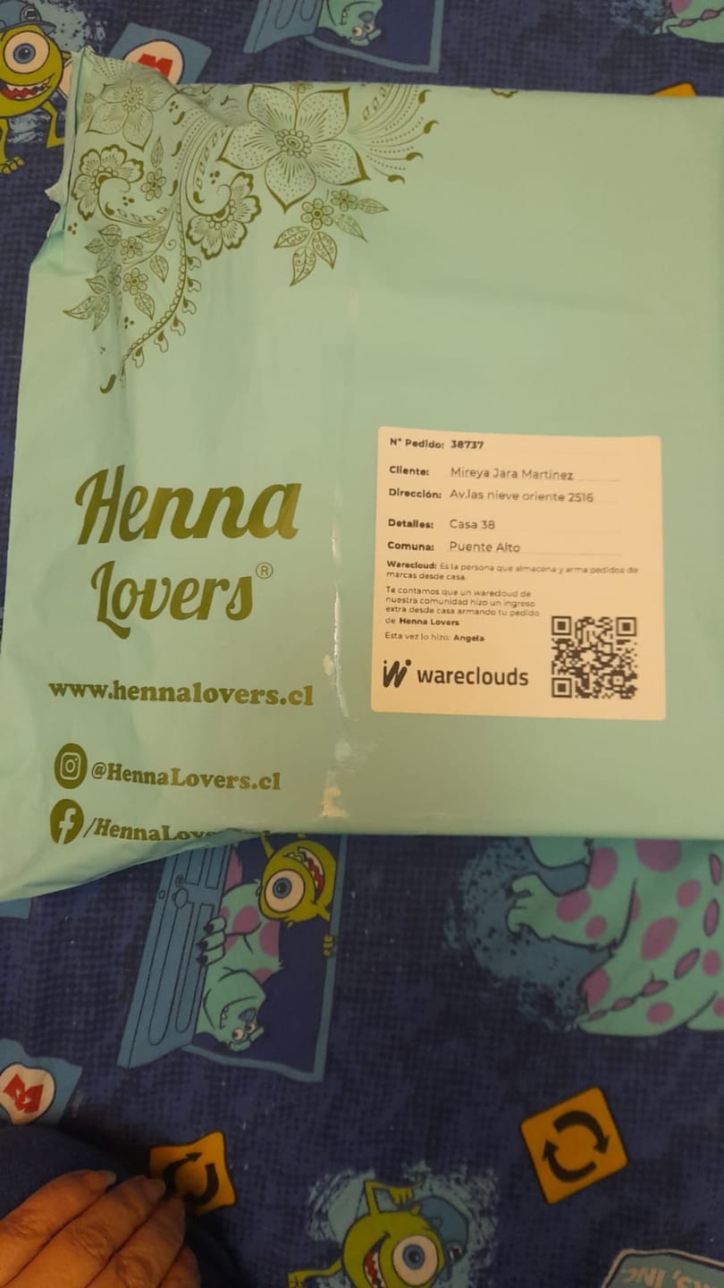 Customer photo review of Henna Jamila Hair -  Cobrizo Natural y Duradero