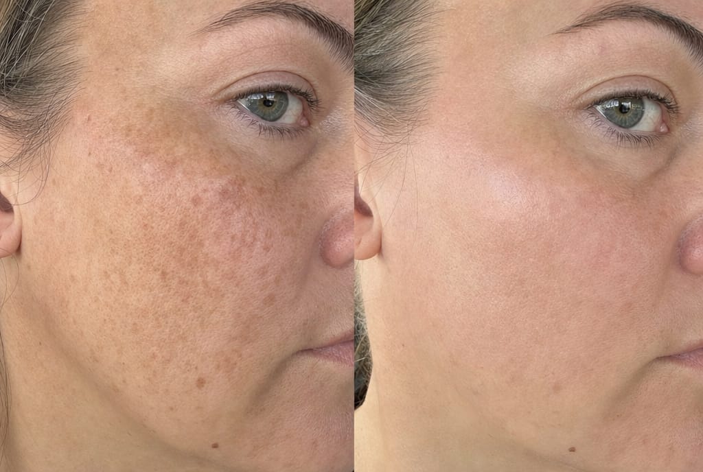 Customer photo review of PDRN Hydrating UV Serum