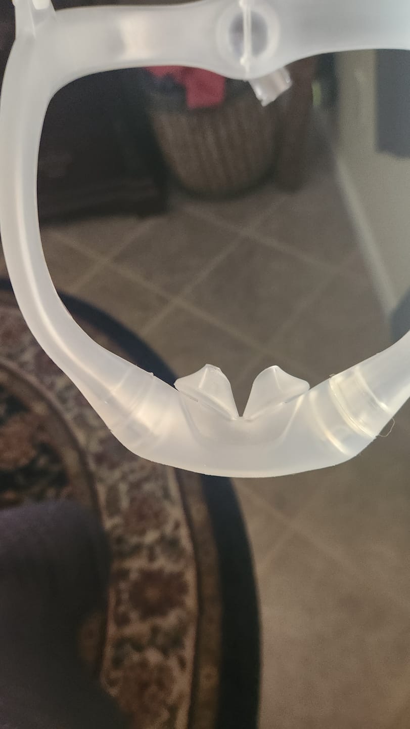 Customer photo review of Philips Respironics Silicone Nasal Pillows for DreamWear CPAP Masks