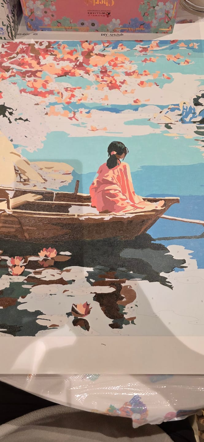 Customer photo review of A quiet place | Paint by Number