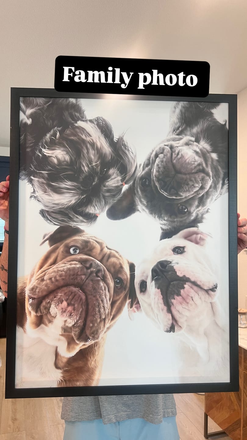Customer photo review of Artzuzu Custom Portrait For Pets - Hey!