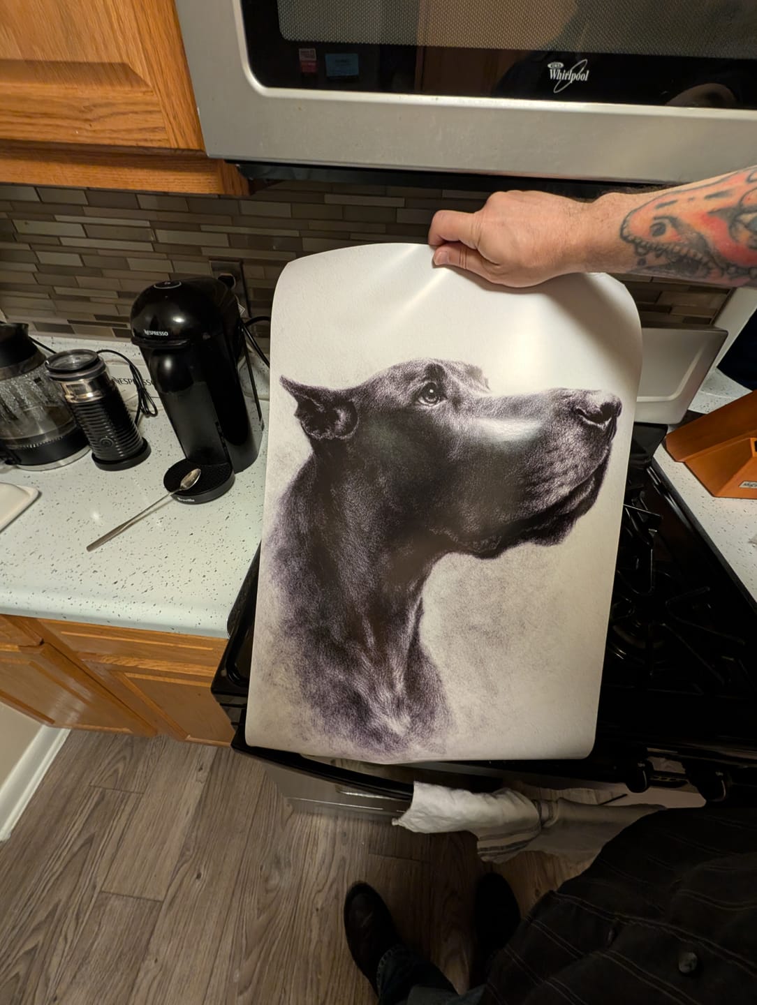 Customer photo review of Charcoal - Personalized Poster