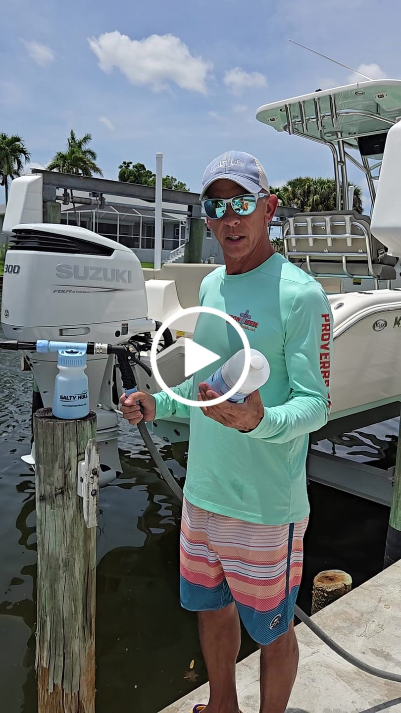 Customer video review of Salty Hull Salt Wash – Neutralize Salt & Protect Your Boat