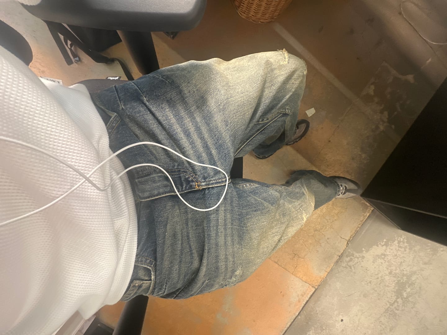 Customer photo review of Bootcut Scar Denim