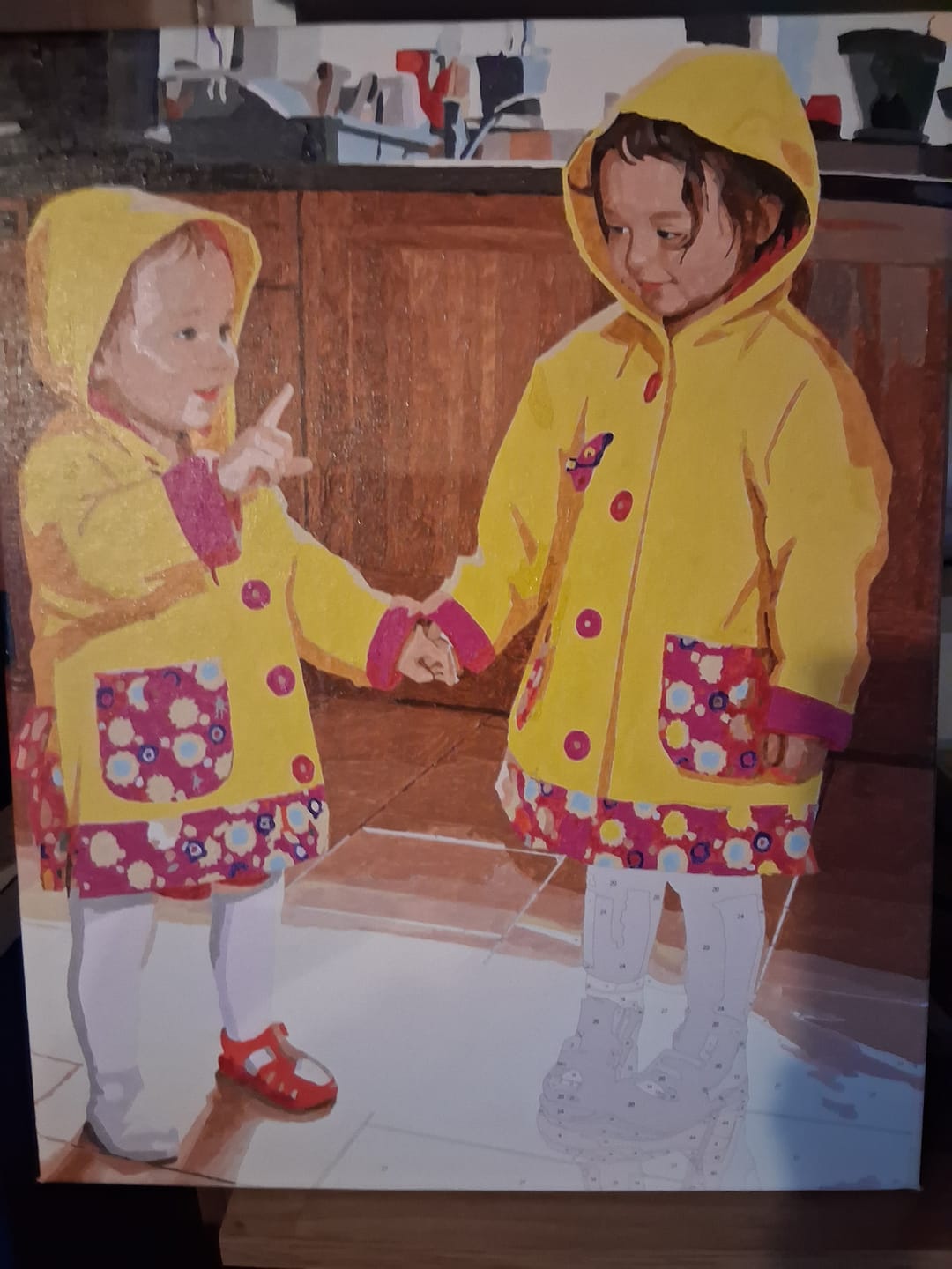 Customer photo review of Custom Paint By Numbers Kit