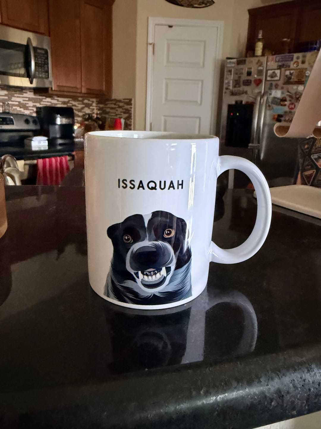 Customer photo review of Custom Pet Portrait Mug