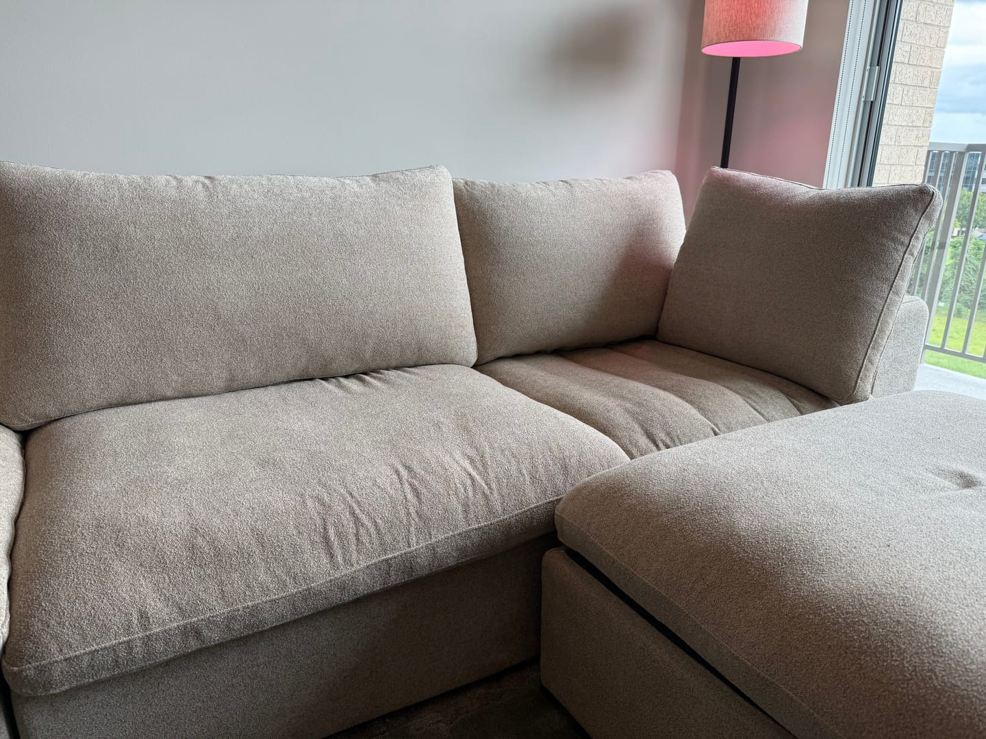 Customer photo review of Classic Modular 3-Seater Sectional in Khaki