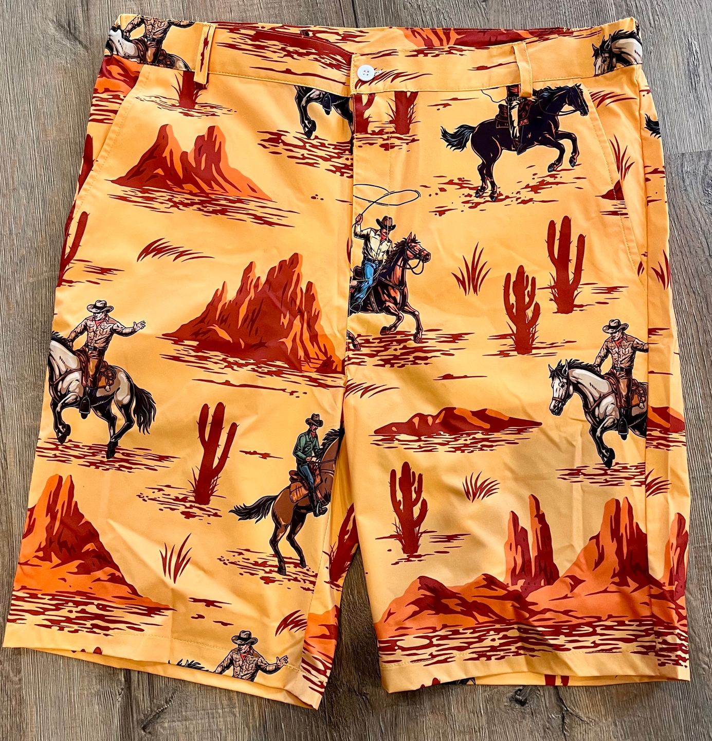 Men's west cowboy Golf Shorts golf outfit inspiration from Golf Gentry