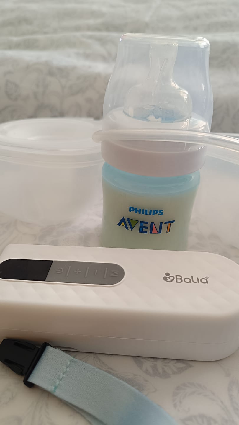 Customer photo review of Extractor de leche doble manos libres