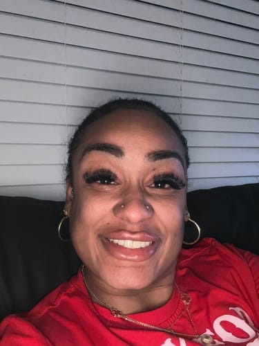 Customer photo review of BOOOM Lash Clusters