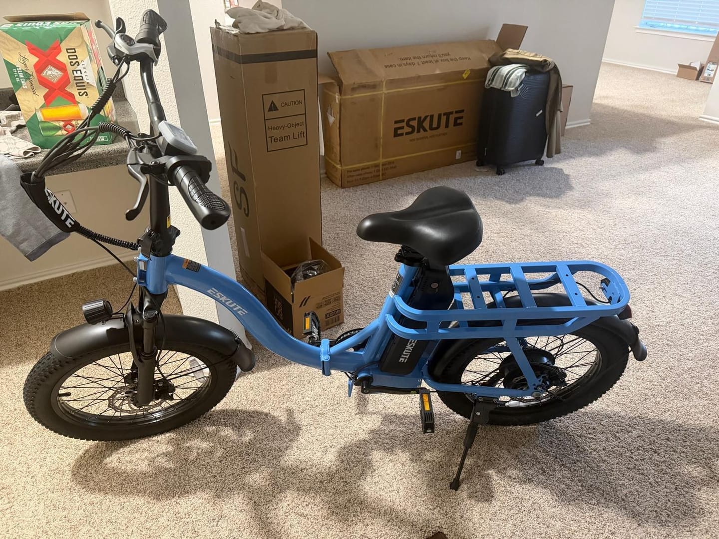Customer photo review of Eskute® D200 Folding Electric Bike for Adults