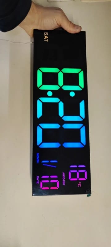 Customer photo review of 16" LED Digital Wall Clock with Remote