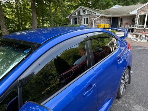 Customer photo review of 2015-21 Subaru WRX | STi Window Visors Wind Deflectors Rain Guards