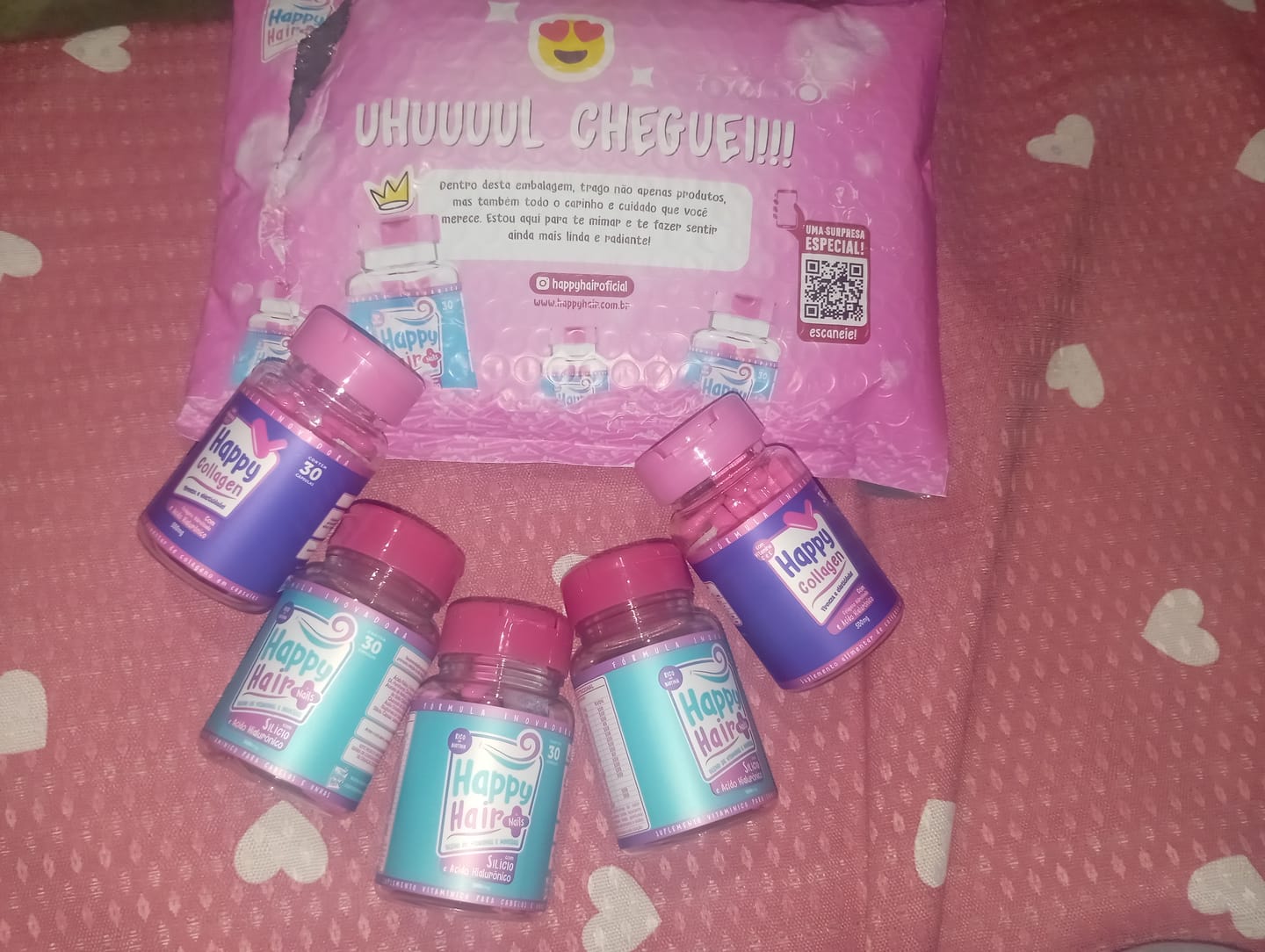 Customer photo review of Happy Hair 3 Potes Black Friday