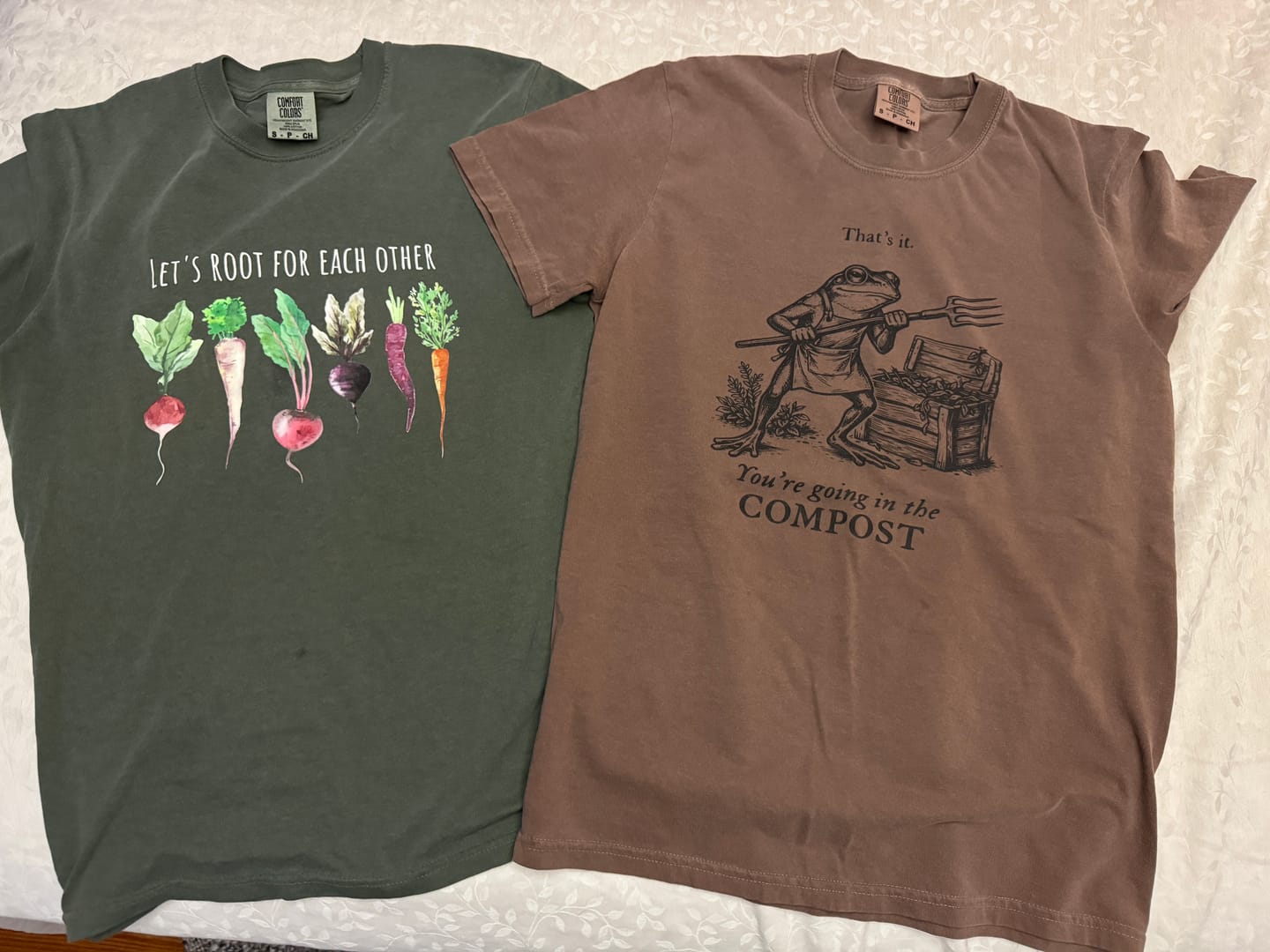 Customer photo review of Let's Root T-Shirt