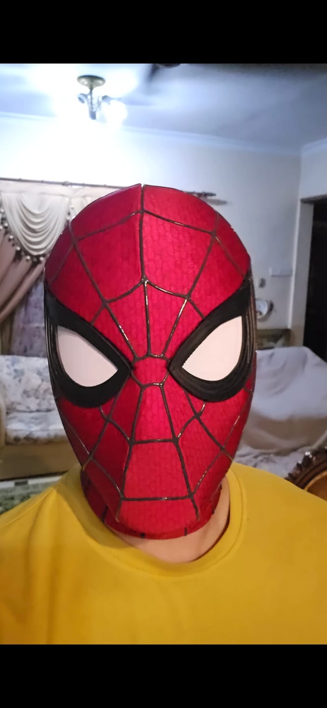 Customer photo review of Spider-Man: Brand New Day Life Size Wearable Mask (Cosplay Version)