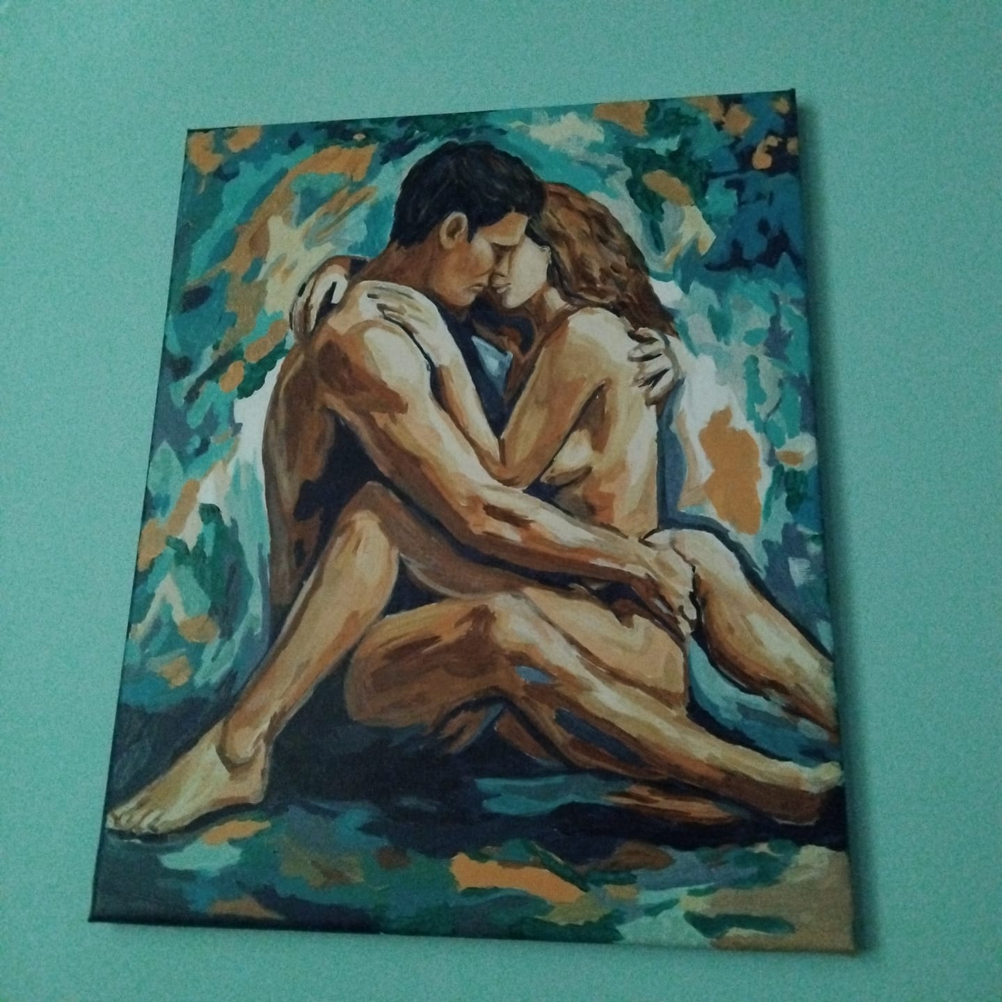 Customer photo review of Sensual Lovers | Paint by Number
