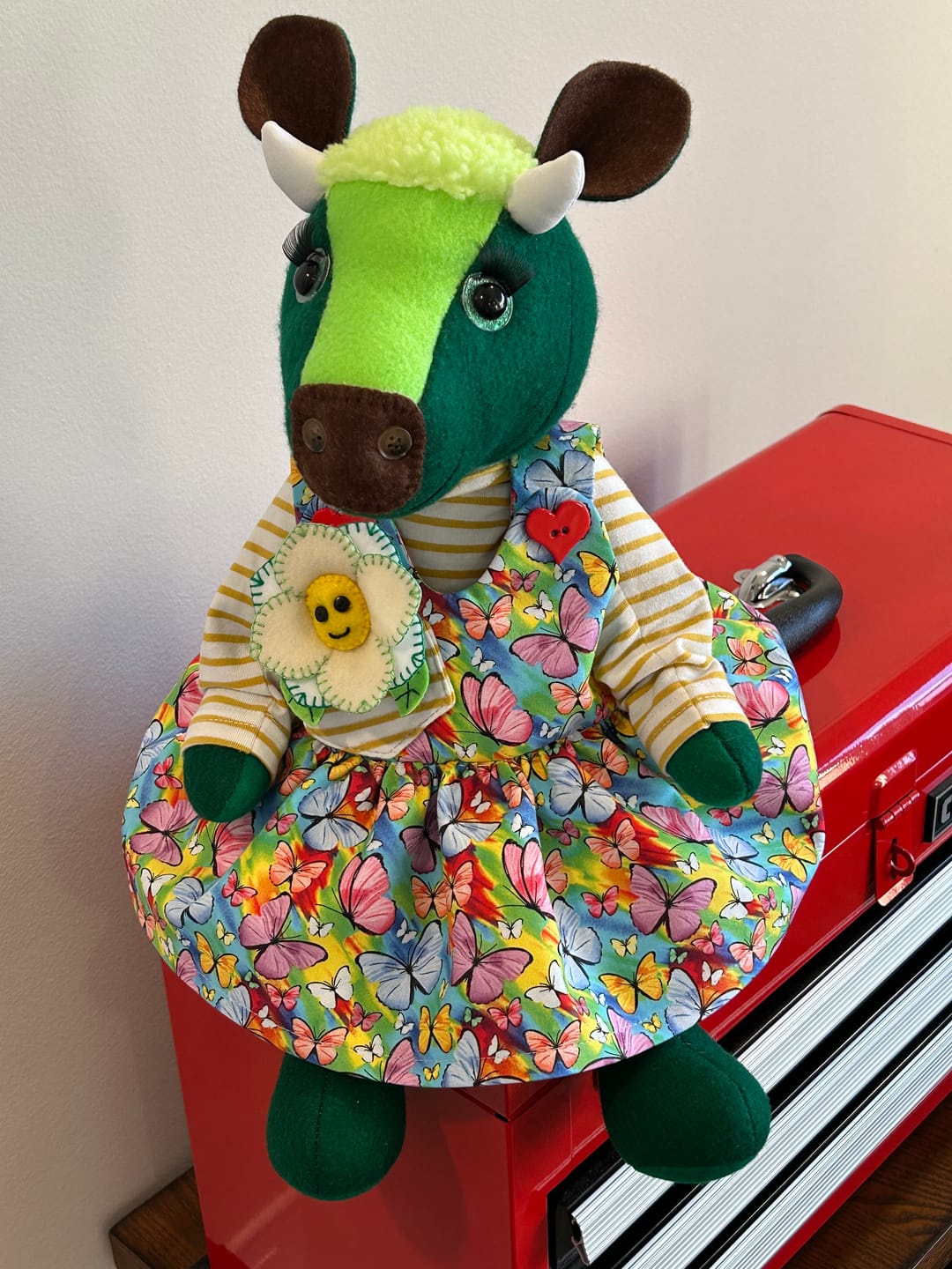 Customer photo review of Cow Play Doll  PDF Pattern and Video Tutorial