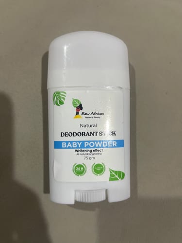 Customer photo review of Baby Powder Natural Deodorant