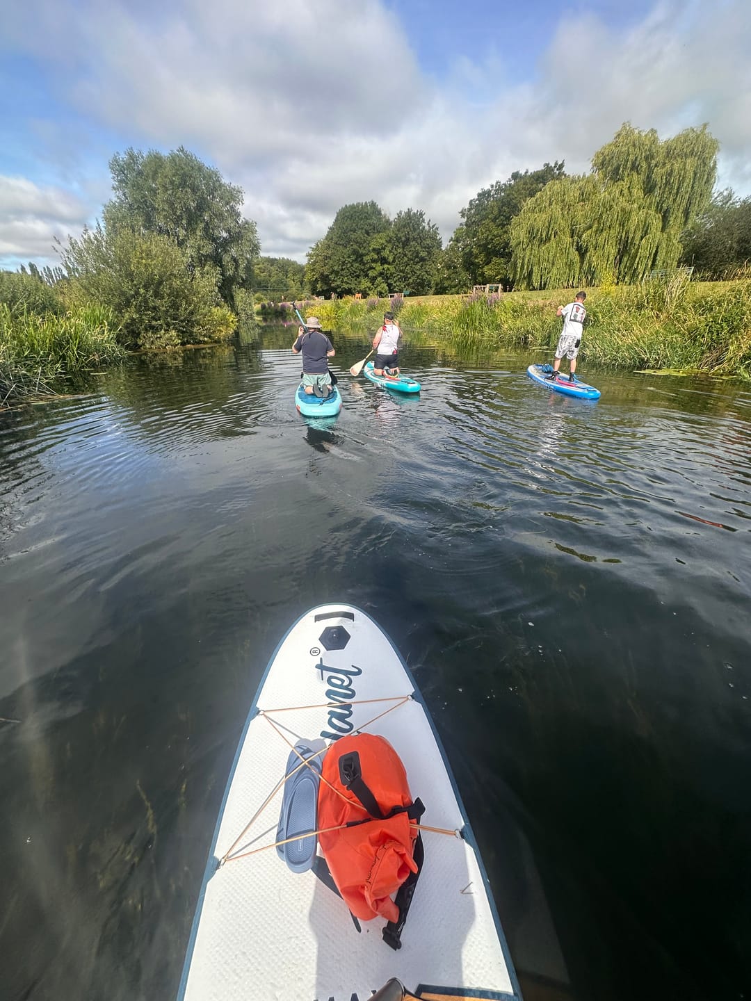 Customer photo review of Aquaplanet Max Plus 11'8" Inflatable Paddle Board Package - Beach