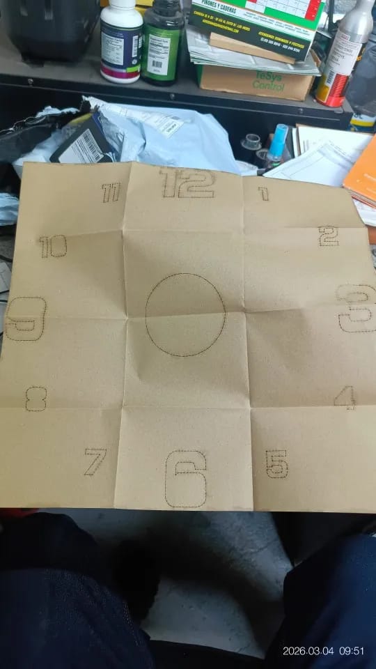 Customer photo review of 3D Frameless DIY Wall Clock
