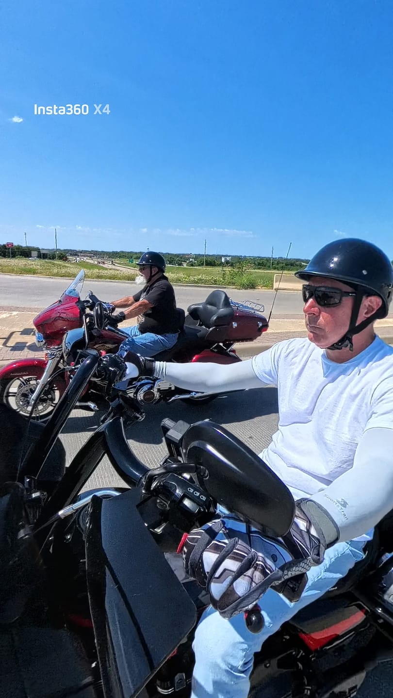 Customer photo review of Low Profile Reversible DOT Polo Helmet / Gloss Black