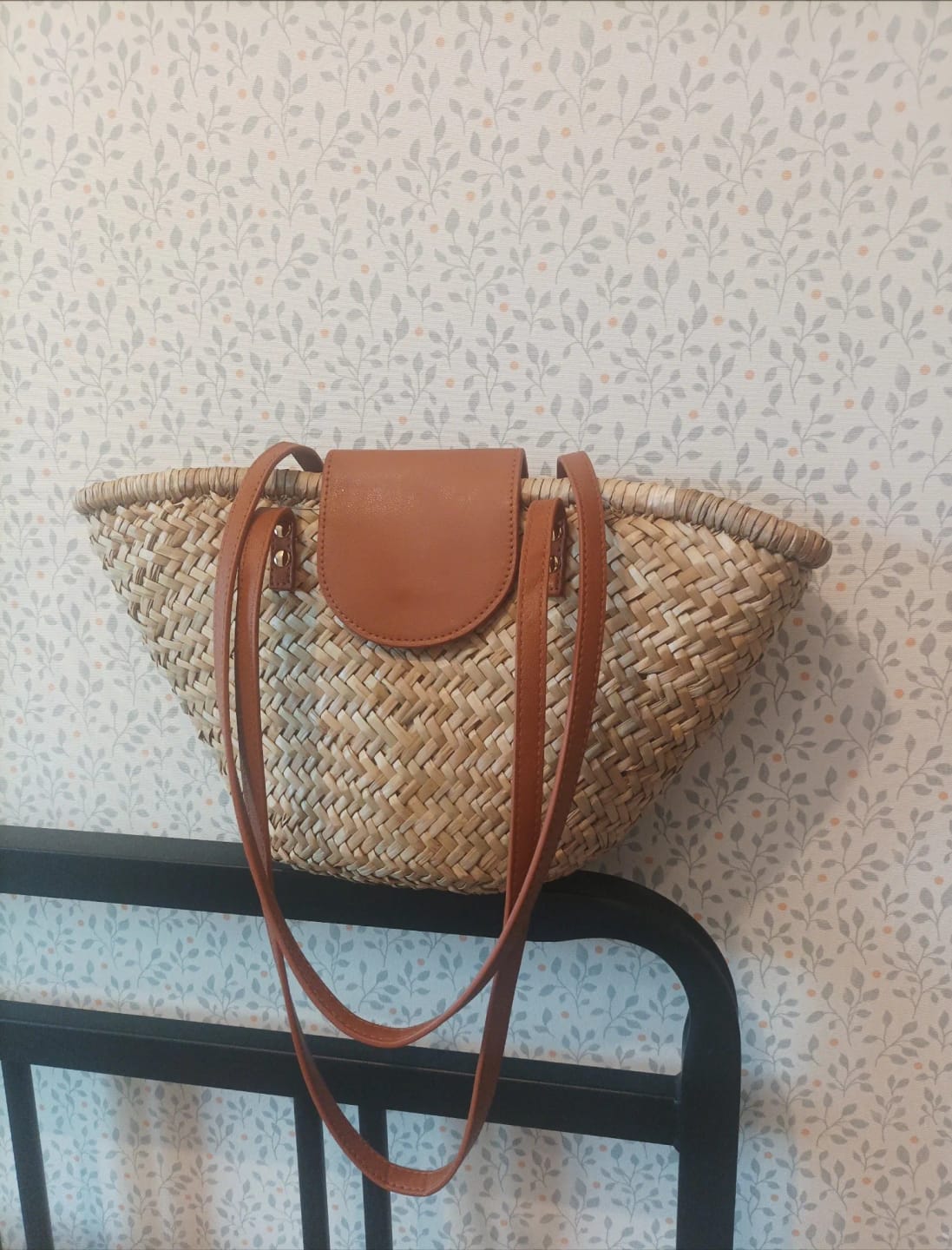 Customer photo review of Sophia Woven Rattan Shoulder Bag