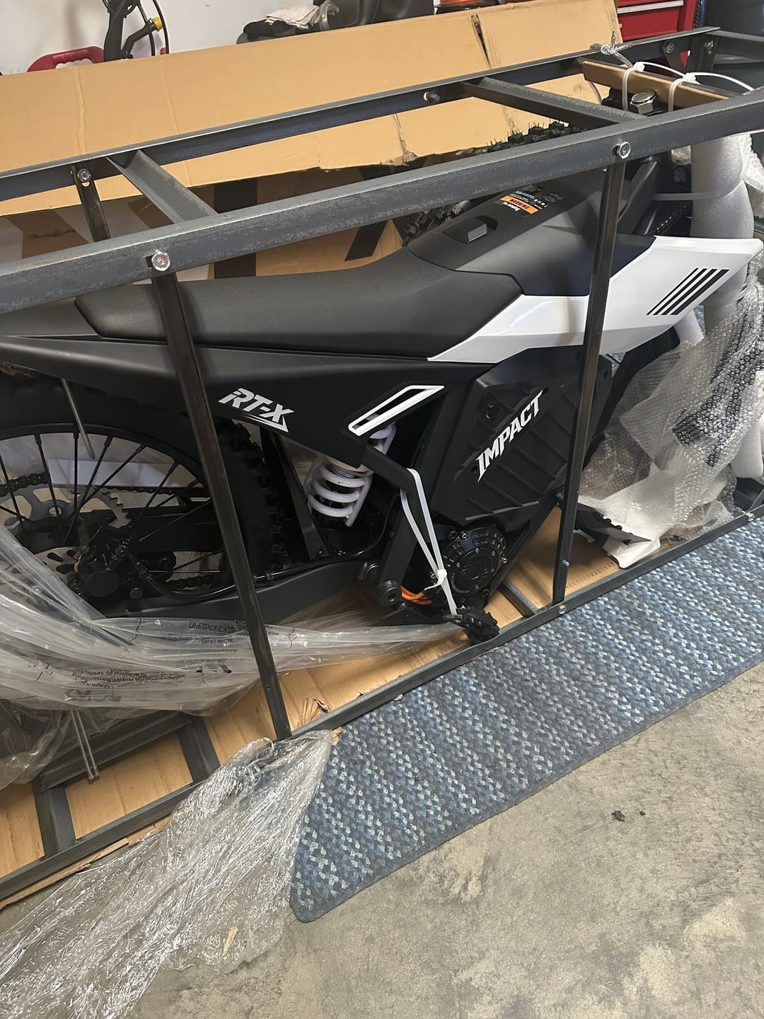Customer photo review of Eskute® RTX 19"17" 6500W Electric Dirt Bike for Adults