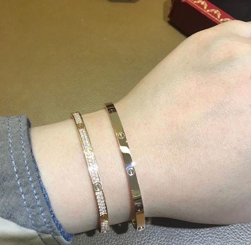 Customer photo review of LOVE BRACELET 3.65MM DIAMOND-PAVED