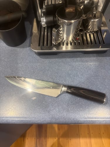 Customer photo review of Nonna's Kitchen - Hand Hammered Titanium Pan