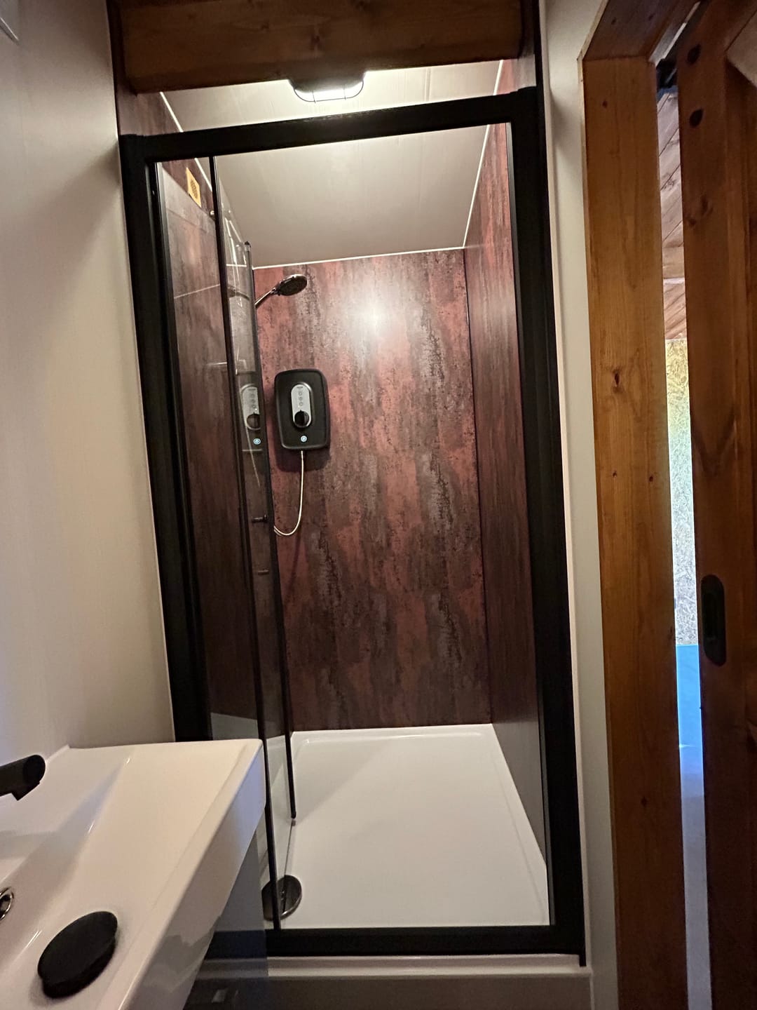 Customer photo review of 10mm Copper Retro Metallic Matt Shower Panel 1M x 2.4M