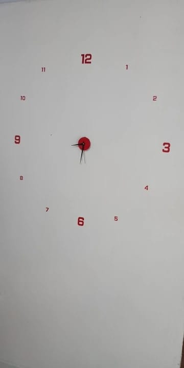 Customer photo review of 3D Frameless DIY Wall Clock
