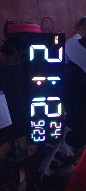 Customer photo review of 16" LED Digital Wall Clock with Remote