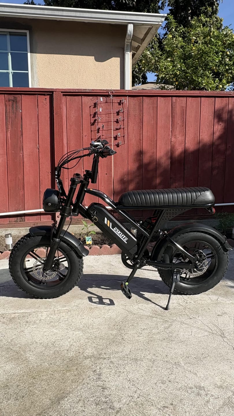 Customer photo review of Eskute® V100 16*4.0" Electric Bike for Kids&Teens