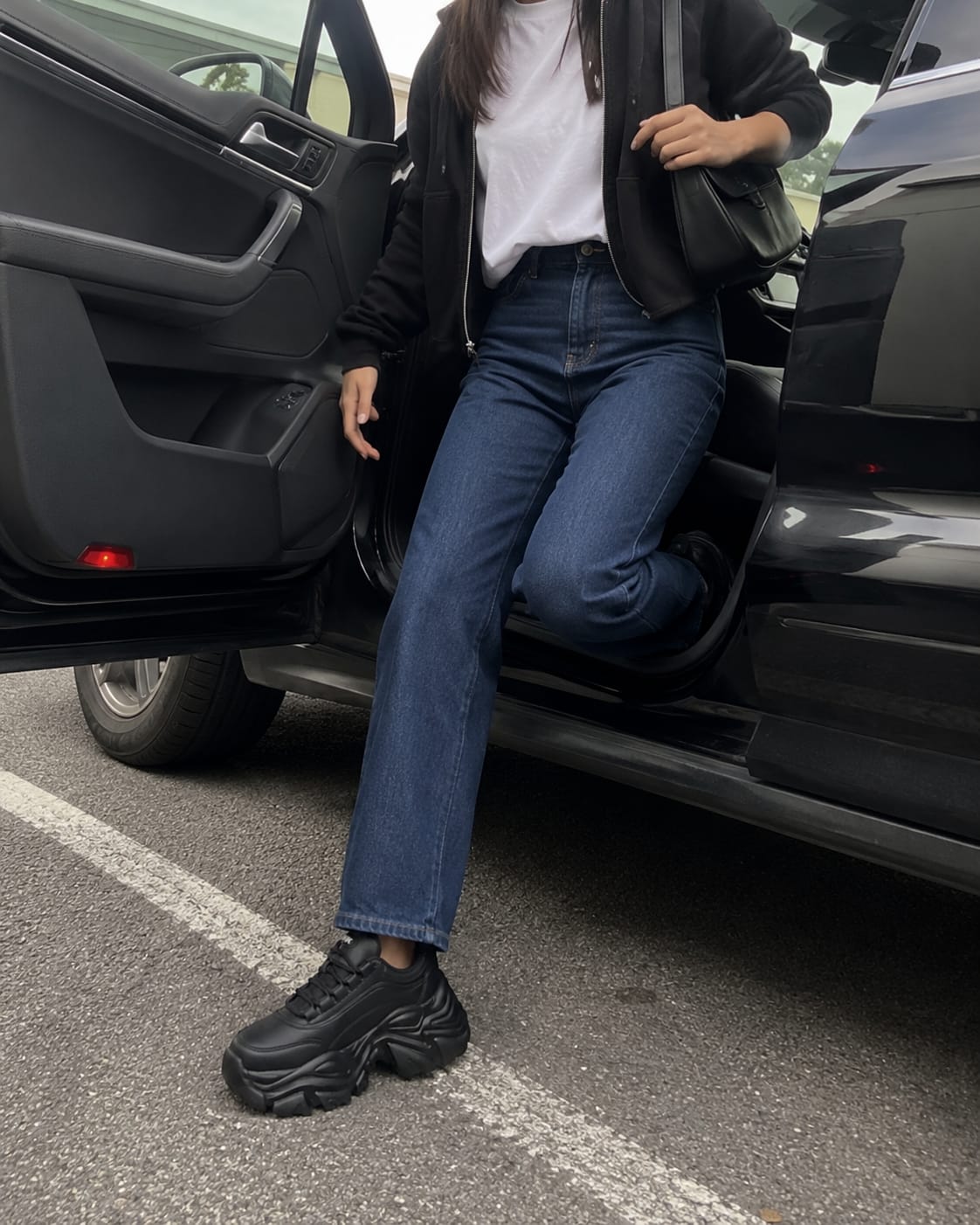 Customer photo review of Lucky Step Chunky Platform Sneakers