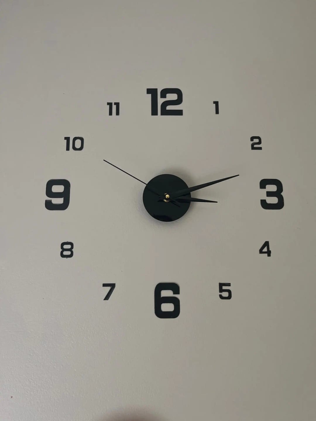 Customer photo review of 3D Frameless DIY Wall Clock